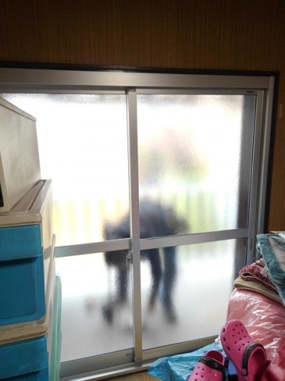 サッシ　カバー工事　施工後