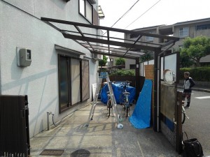 カーポート　施工前