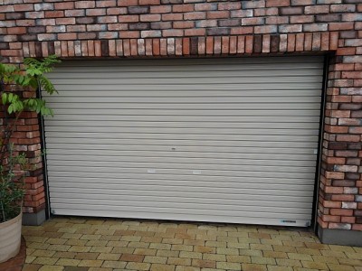 ガレージシャッター　施工後