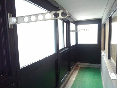 バルコニー囲い　施工後