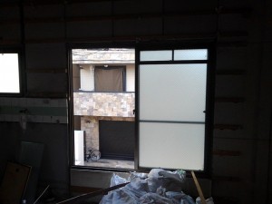 引き違い窓　カバー工事　施工前