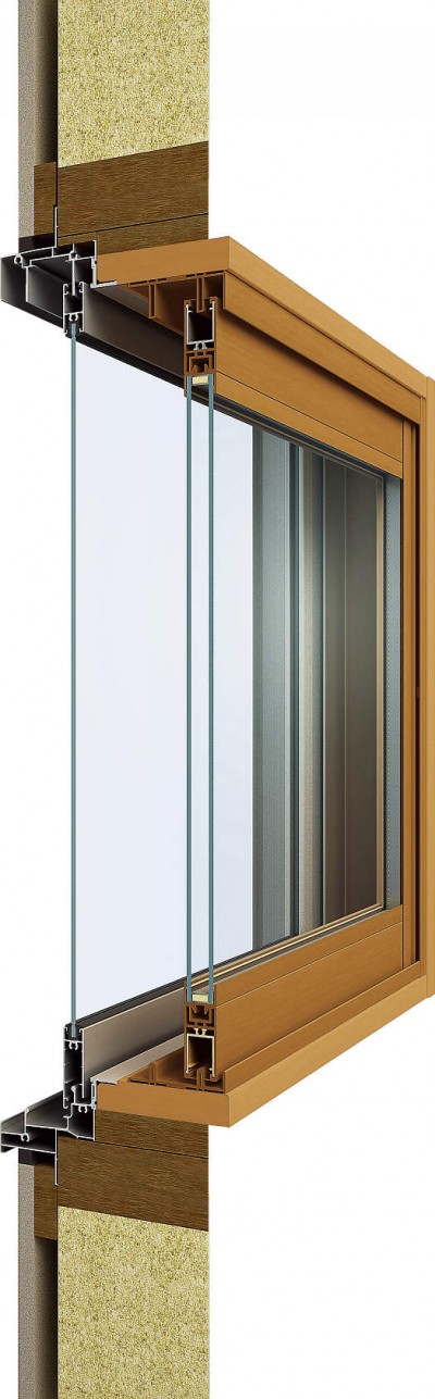 複層ガラス,断面図,室内側