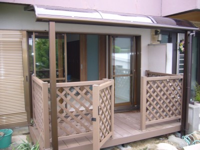 ウッドデッキ施工後