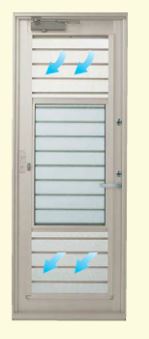 ガラスをスライドさせる