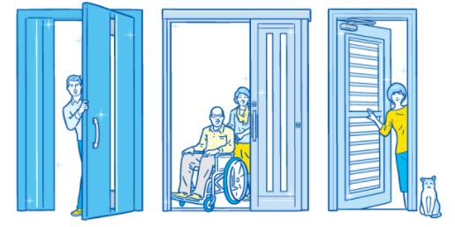 かんたんドアリモ　バリエーション豊富！