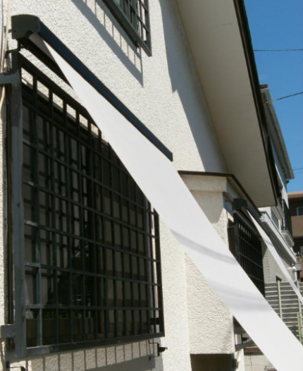 洋風すだれ取付後