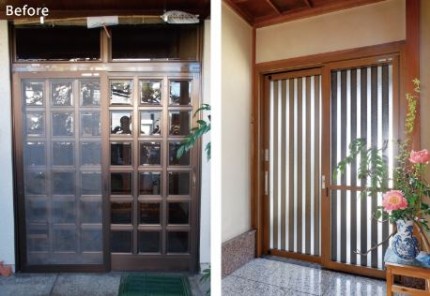 リフォーム玄関引戸