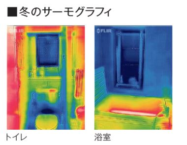 冬のサーモグラフィ