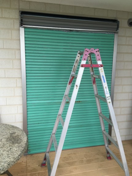 シャッター本体　ガイドレール　取替え工事