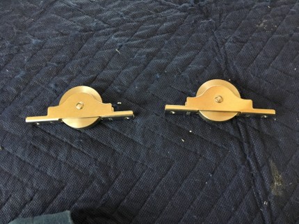 木製建具　戸車取替え　建て付け調整