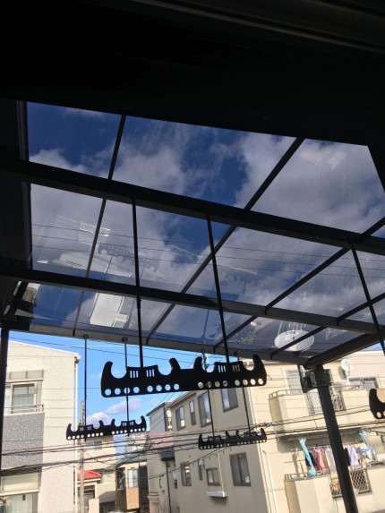 ベランダ　テラス　屋根材　ポリカ