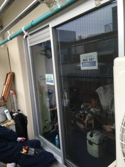 マンション　サッシ　カバー工事