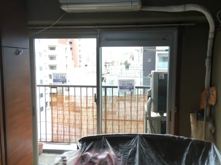 マンション　サッシ　カバー工事