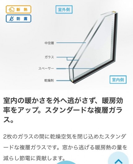 ペアガラス　断熱ガラス
