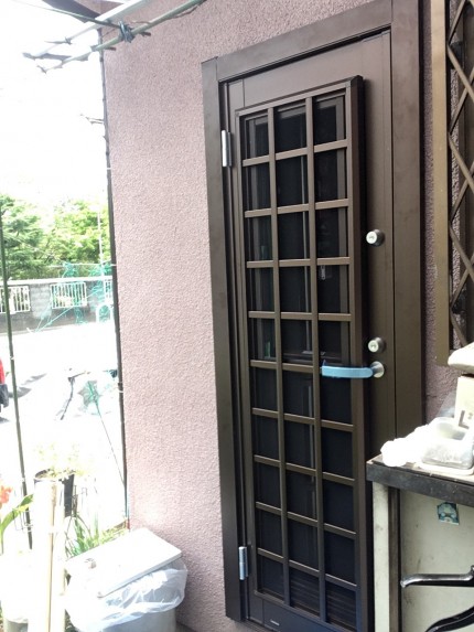 勝手口リフォーム　通風勝手口