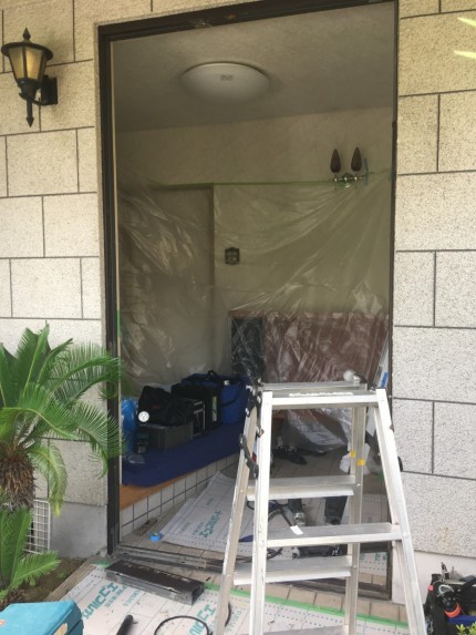 リフォーム玄関　玄関取替え