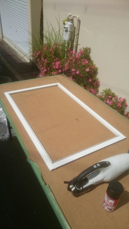 網戸張り替え作業