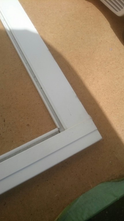 網戸張り替え作業