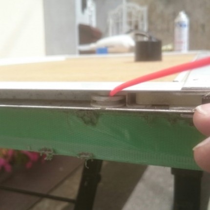 網戸張り替え作業