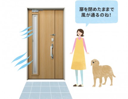 通風玄関ドアドアリモ