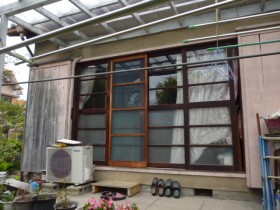 サッシ取替え①