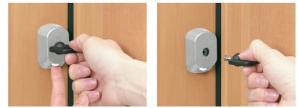 YKK AP リフォーム勝手口ドア　サムターン