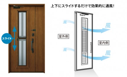 リフォーム玄関　通風