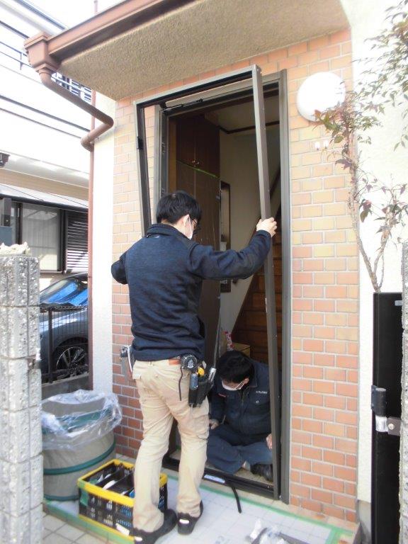片開き玄関ドア取替 (4)